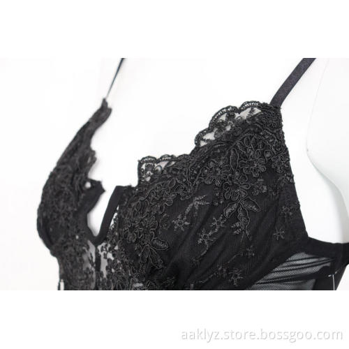 Women's Sexy Embroidered Mesh Jumpsuit